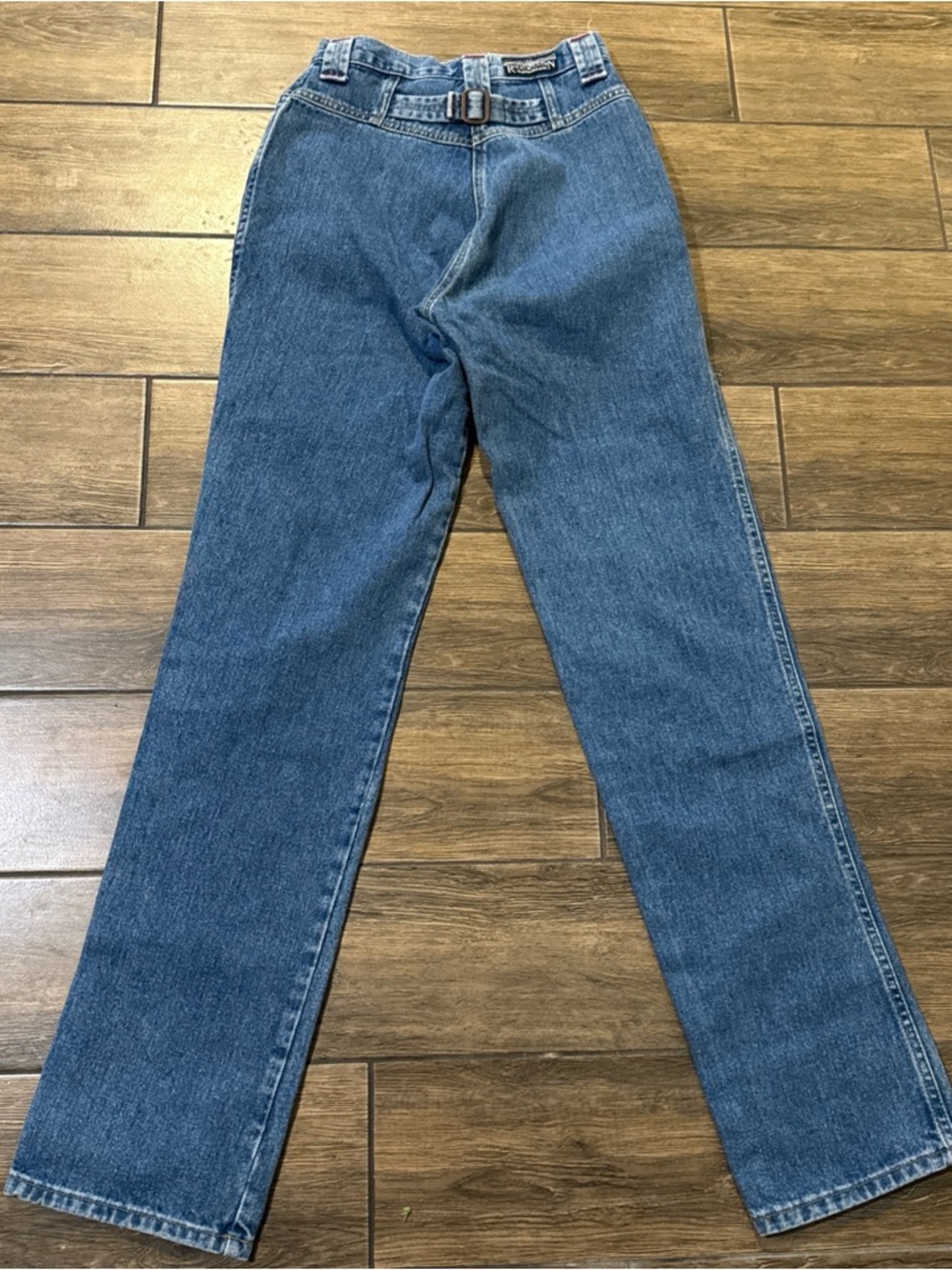 Rockies Jeans Women’s 27/5x34 Western High Rise Blue Rocky Mountain 90s Rodeo